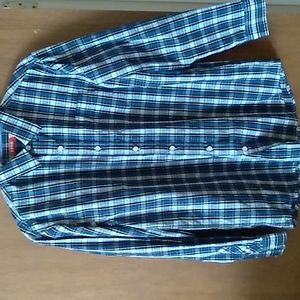 Izod plaid button down shirt